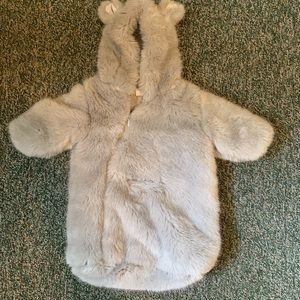 Restoration Hardware baby bunting Gray, 0-6 months